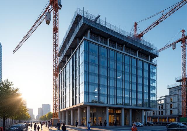 Commercial project construction in Manchester