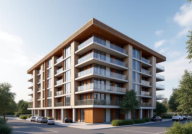 Modern residential construction in Manchester